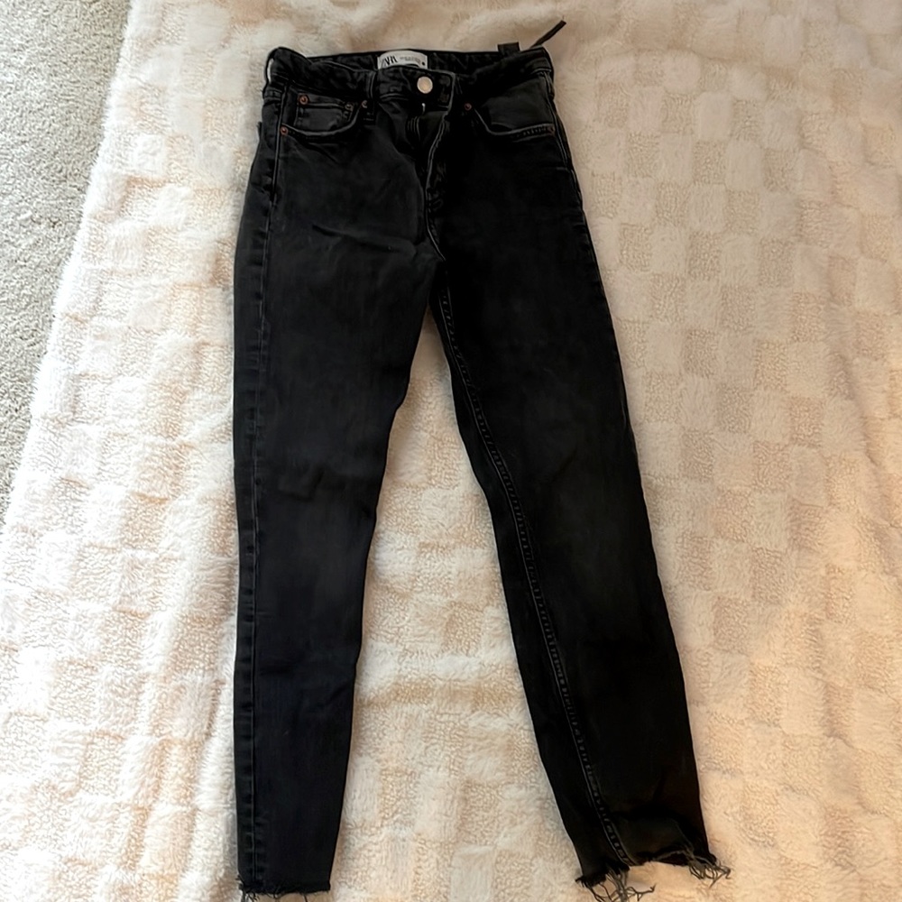 Zara black jeans petite